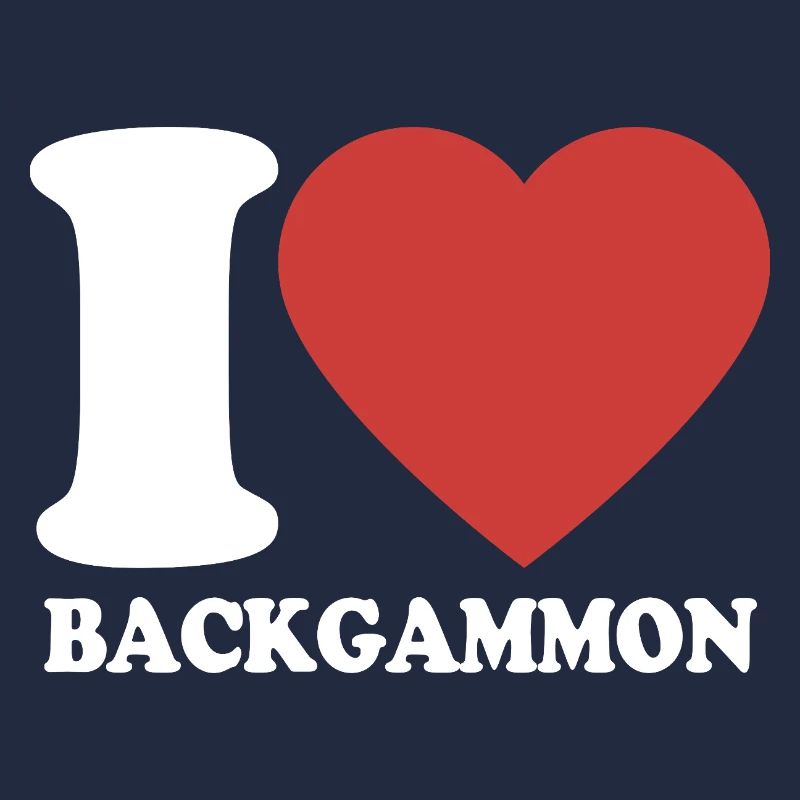 I love Backgammon | Board Game | Gift