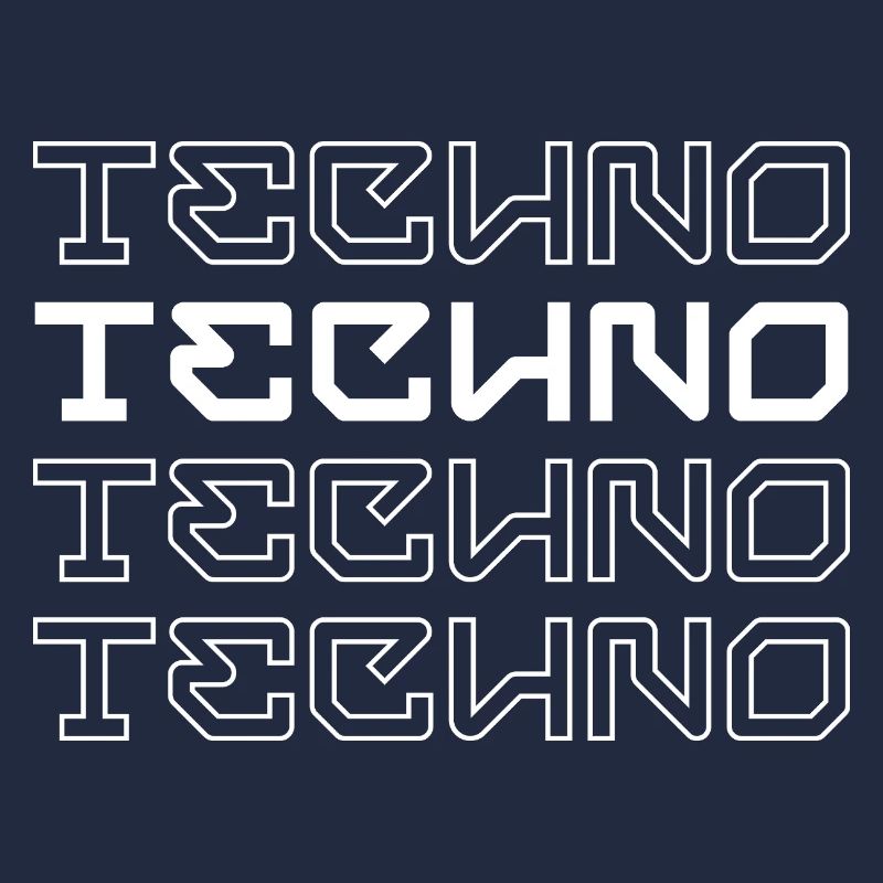 Techno-modernes Typografie-Logodesign