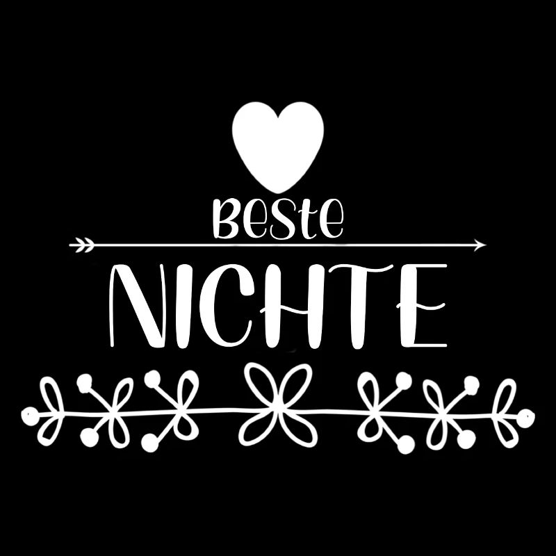 Beste Nichte Herz & Blüten
