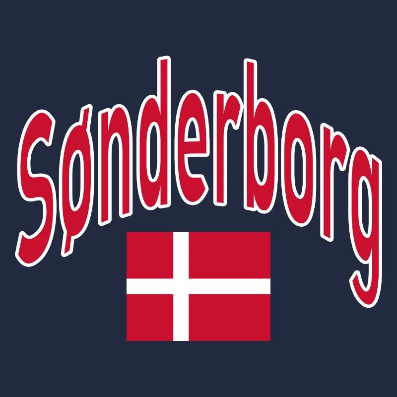 Drapeau de Sønderborg Danemark