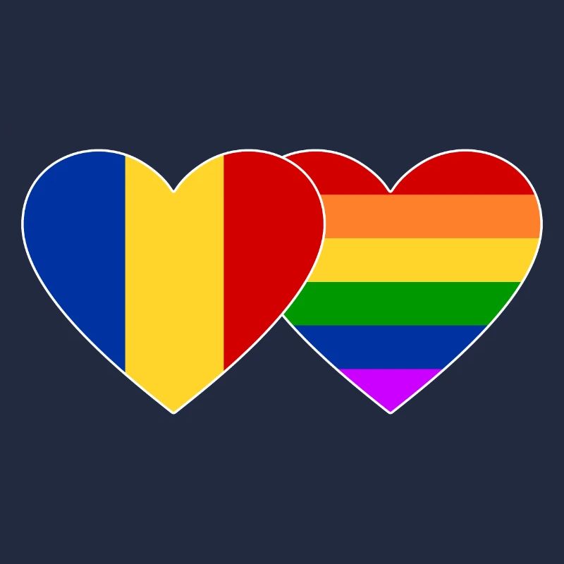 Romania Rainbow Flag