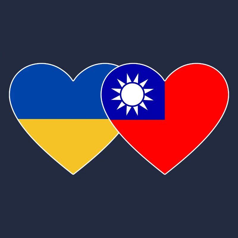 Drapeau de l’Ukraine Taïwan