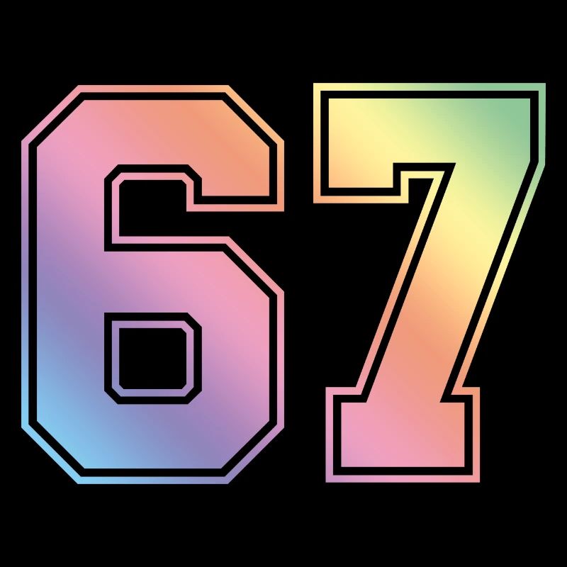 67 Numéro coloré