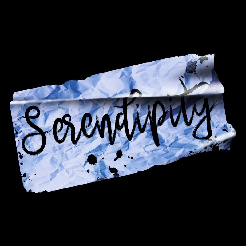 Serendipity / Heureux hasard papier bleu