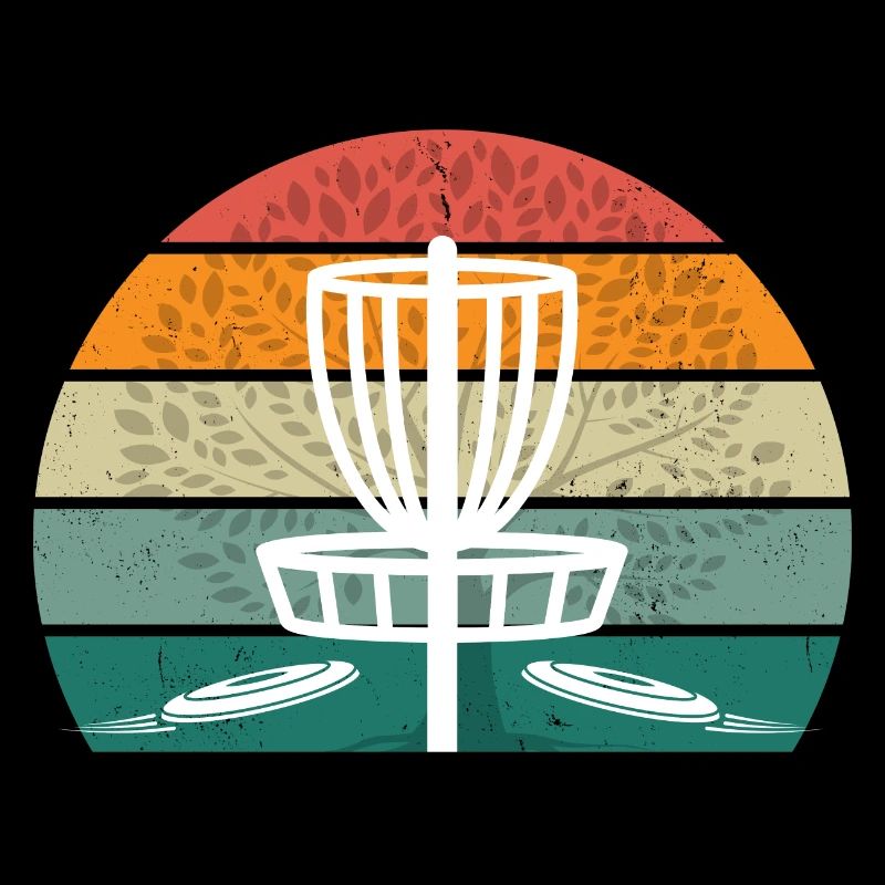Vintage Disc Golf Sunset Retro