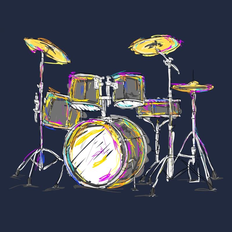 Colourful Drums art