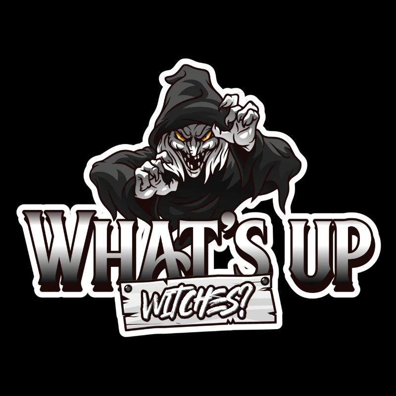 halloween witch with funny saying