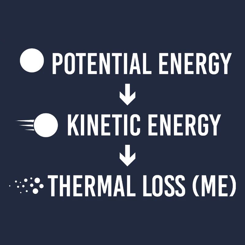 Potential Kinetic Thermal Loss Physics Humor