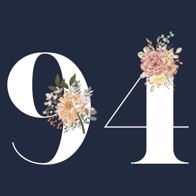 94e anniversaire fleuris (Cadeau de 94 ans)
