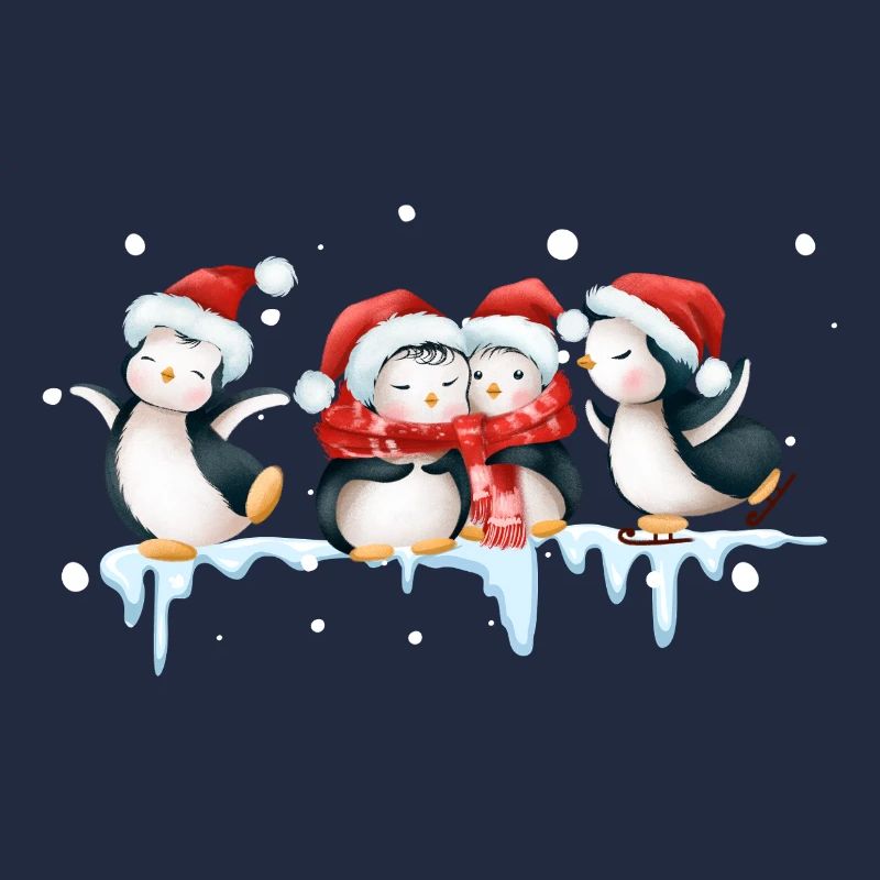 Drôle de pinguin Noël