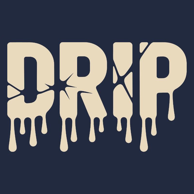 Melting Liquid Text Urban Style