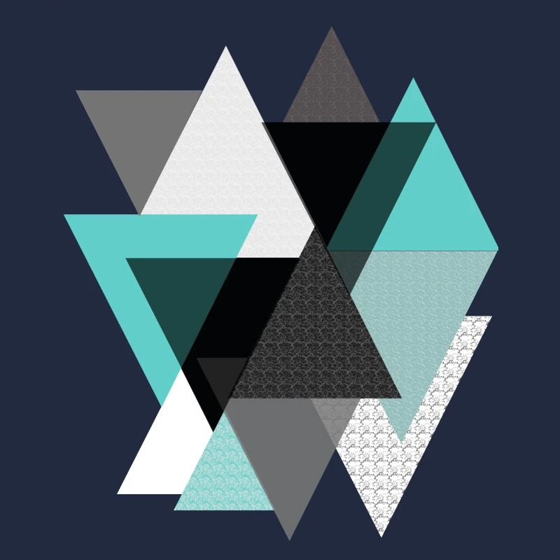 Triangles turquoise