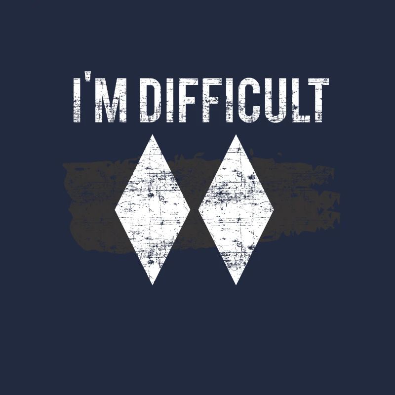 I am difficult skiing