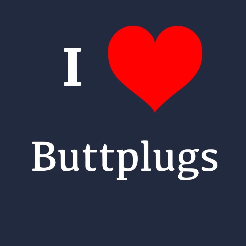 i love Buttplugs Herz rot liebe Buttplug