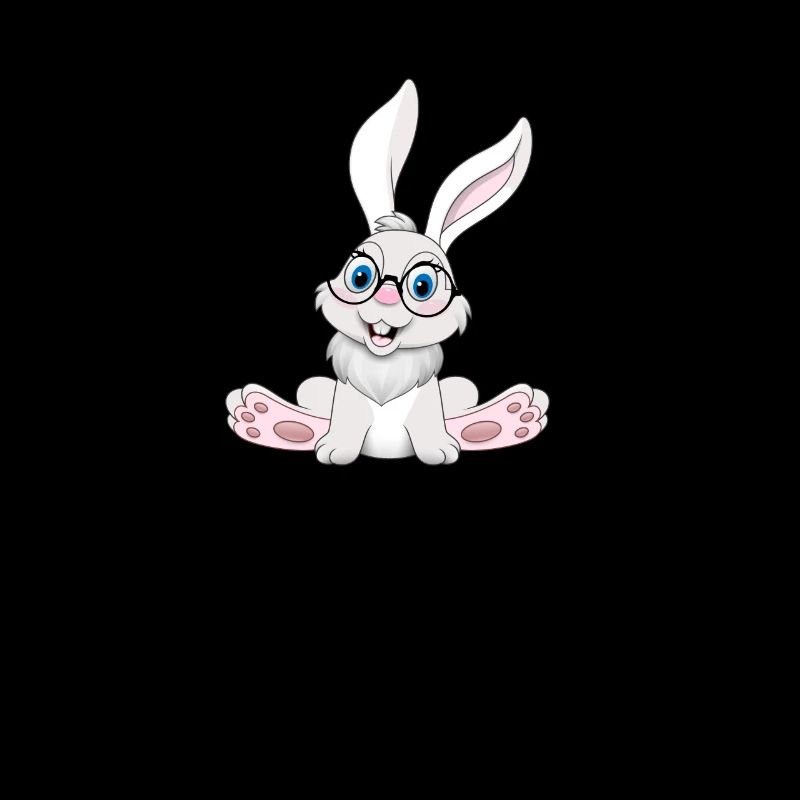 Drôle de lapin cool nerd Rabbit avec des lunettes