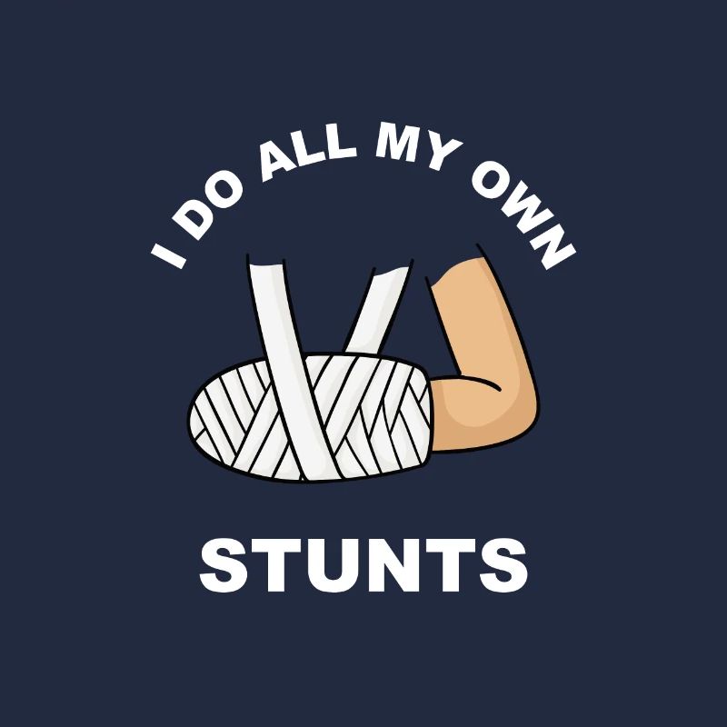 Gipsarm Knochenbruch Stuntman Gips