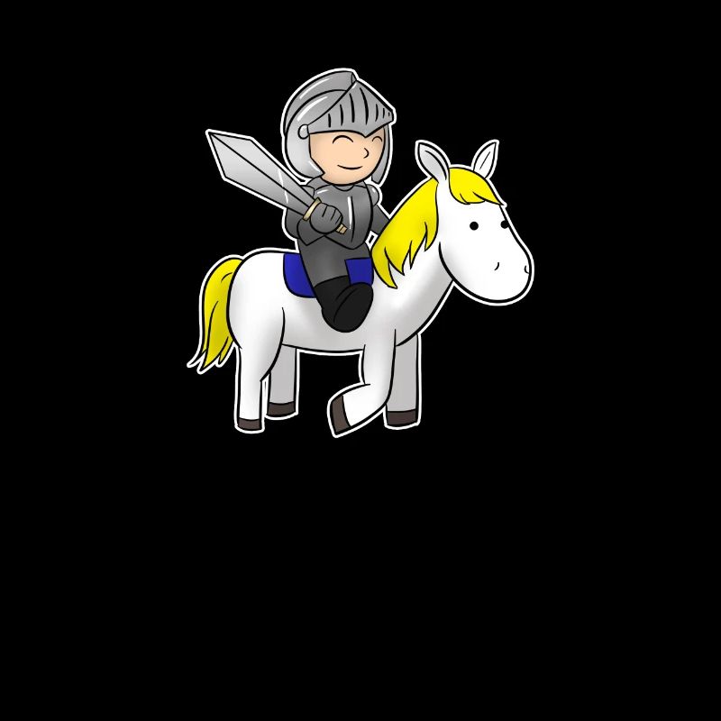 Petit chevalier à cheval