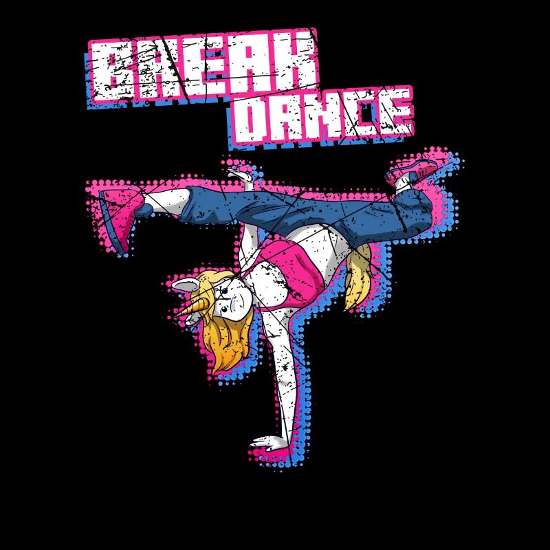 Breakdancing Unicorn Breakdance Breakdancer