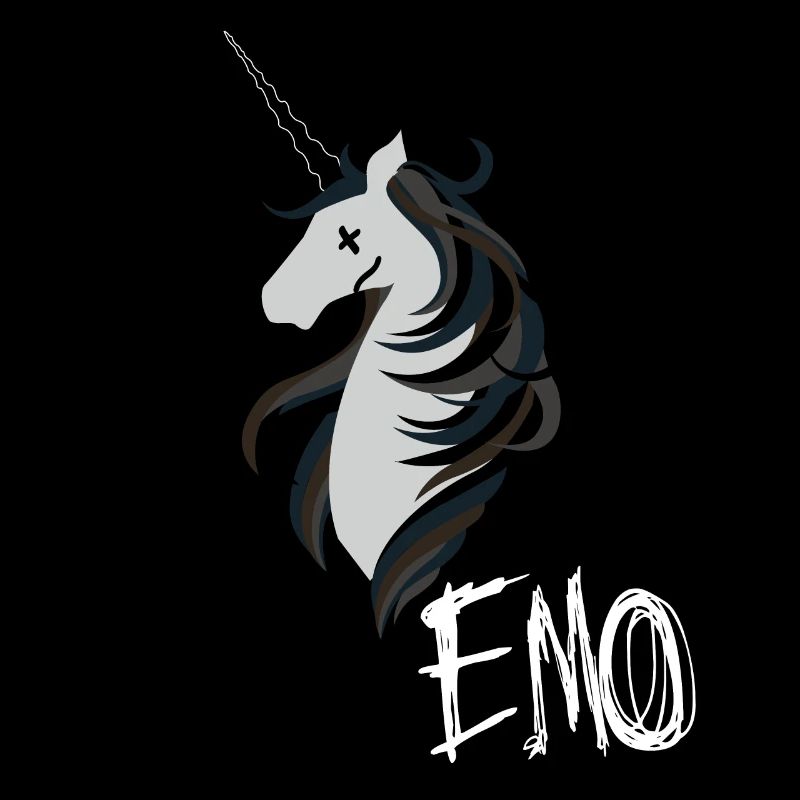 Emo Gothique Anime Unicorn Punk Mcr