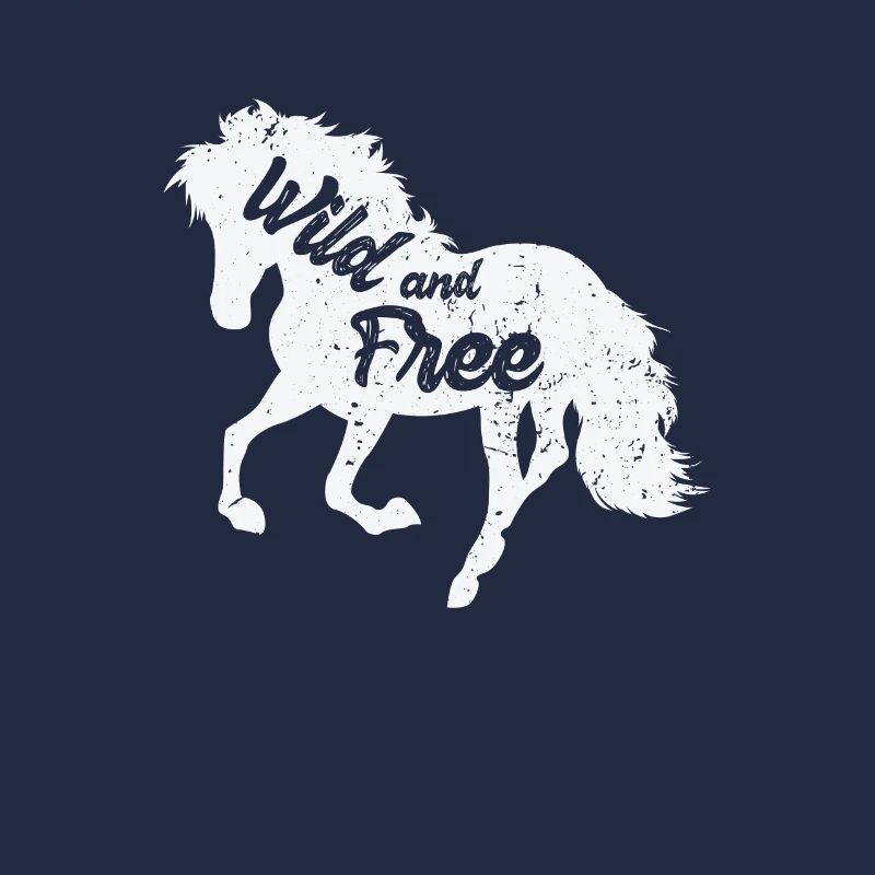 Cheval "sauvage et libre"