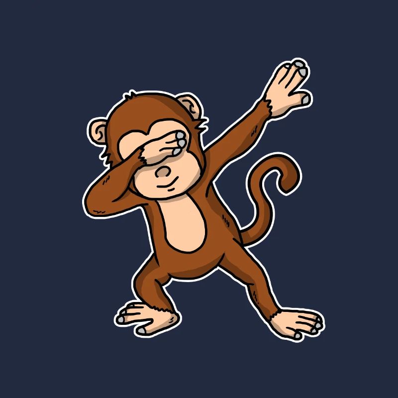 Drôle de singe de dabbing cadeau