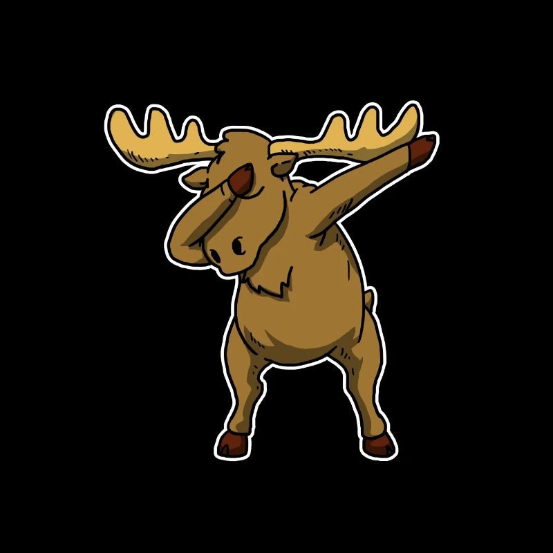 Lustiges Dabbing Elch Geschenk