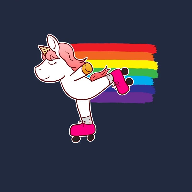 Roller Skating Einhorn Rollschuh