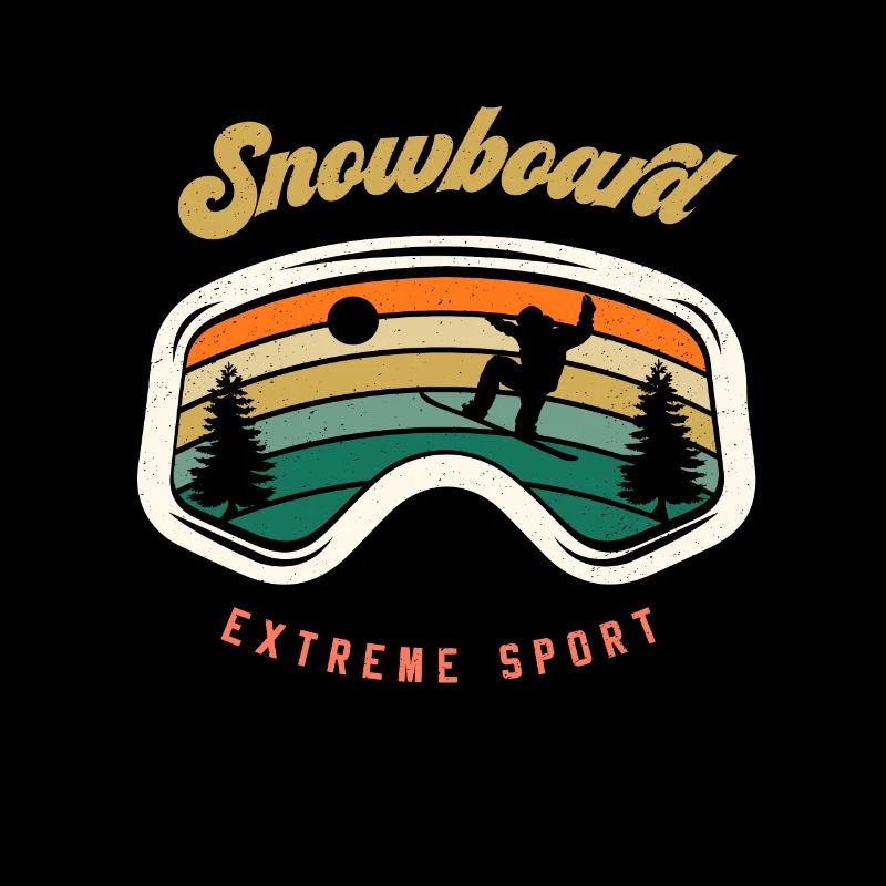 Snowboard Snowboardbrille Snowboarding