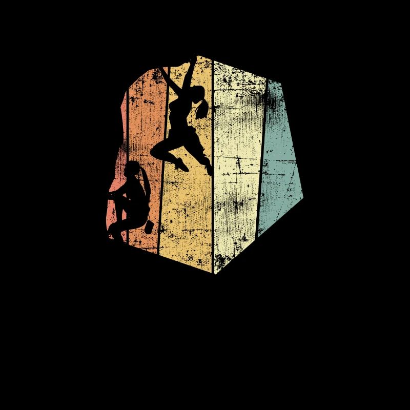 Escalade grimpeurs vintage bouldering