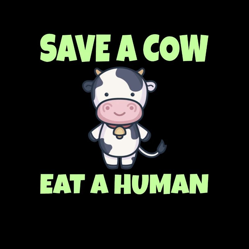 VEGAN : Save a Cow eat a Human