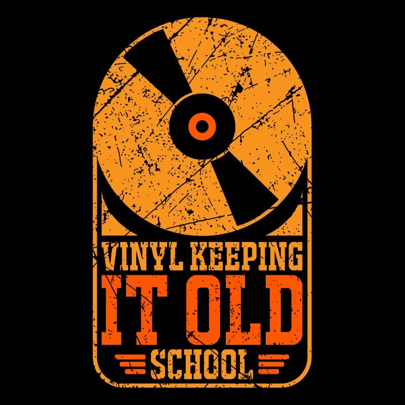 Disque vinyle old school avec platine vinyle