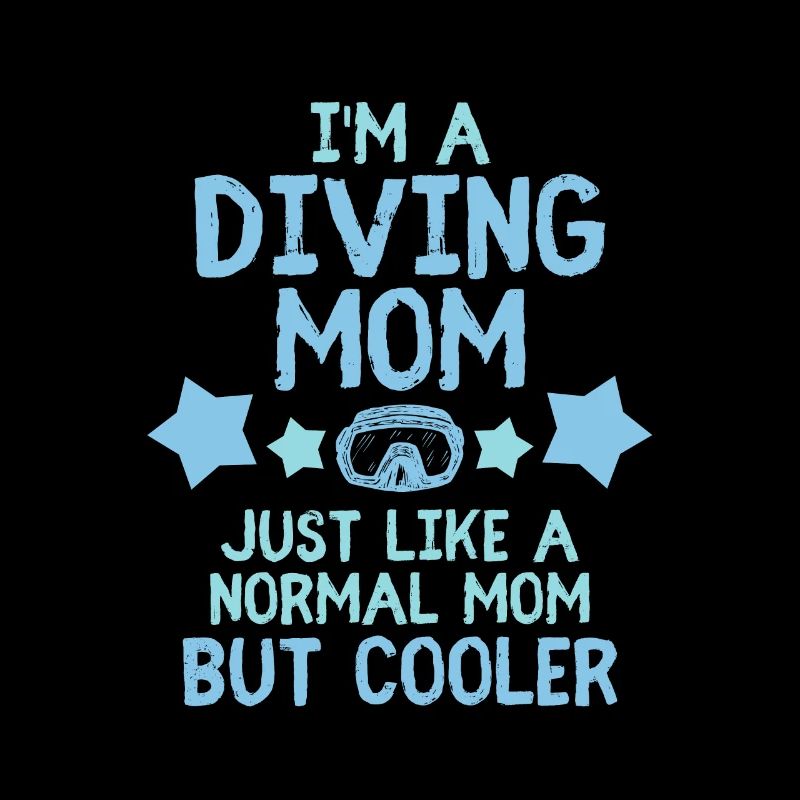 Diving Mom Diver Diver Mother Scuba