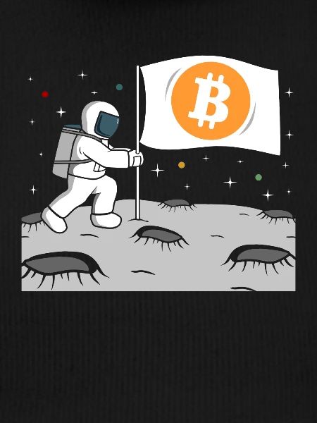 Astronaut Bitcoin Moon BTC