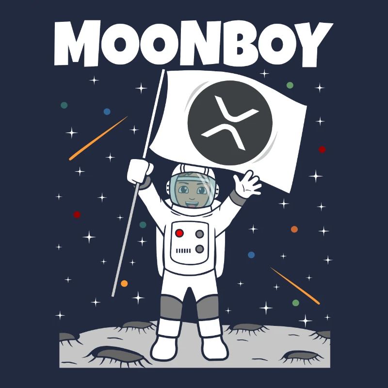 Moonboy XRP Moon Funny Crypto Moon