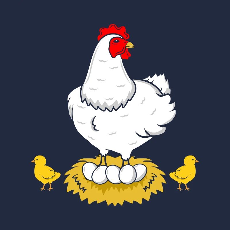 Chicken hen rooster eggs
