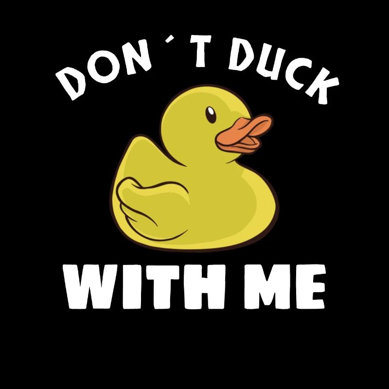 Cadeau de canard en caoutchouc ne vous esquivez pas avec moi