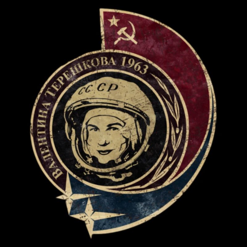 Logo vintage de l'espace Russie 1963