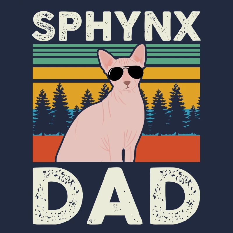 Sphynx papa | Sphinx chat cadeau propriétaire de chat