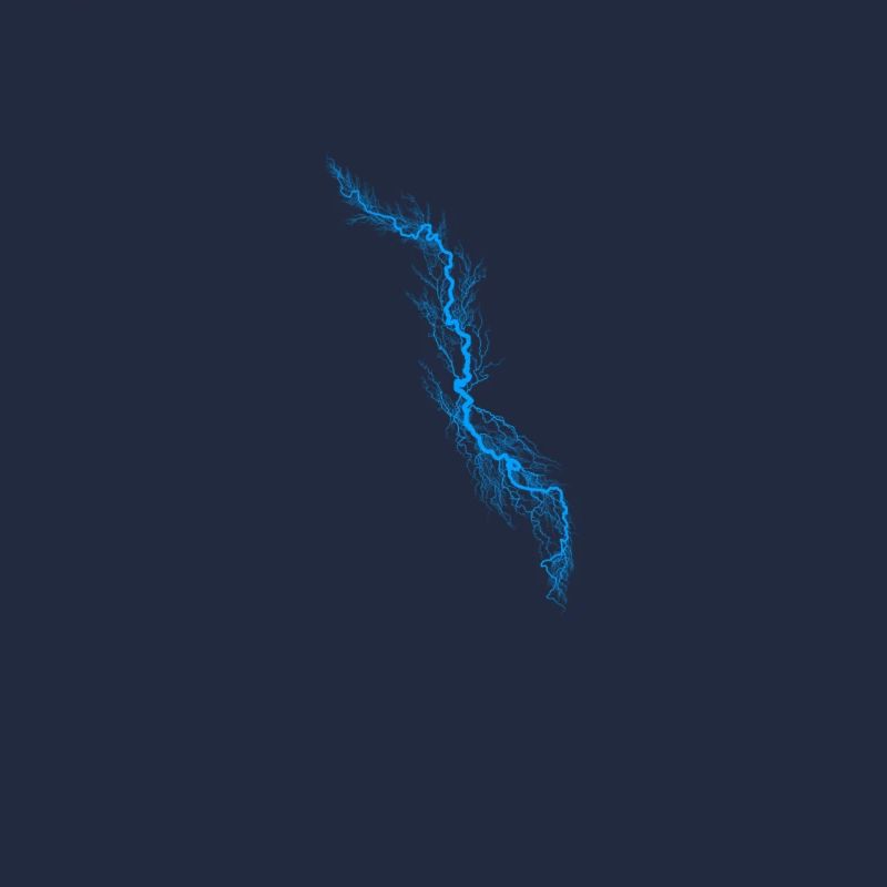 Blauer Blitz Personalisierbar Gewitter Strom