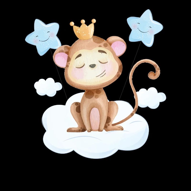 Singe doux bébé