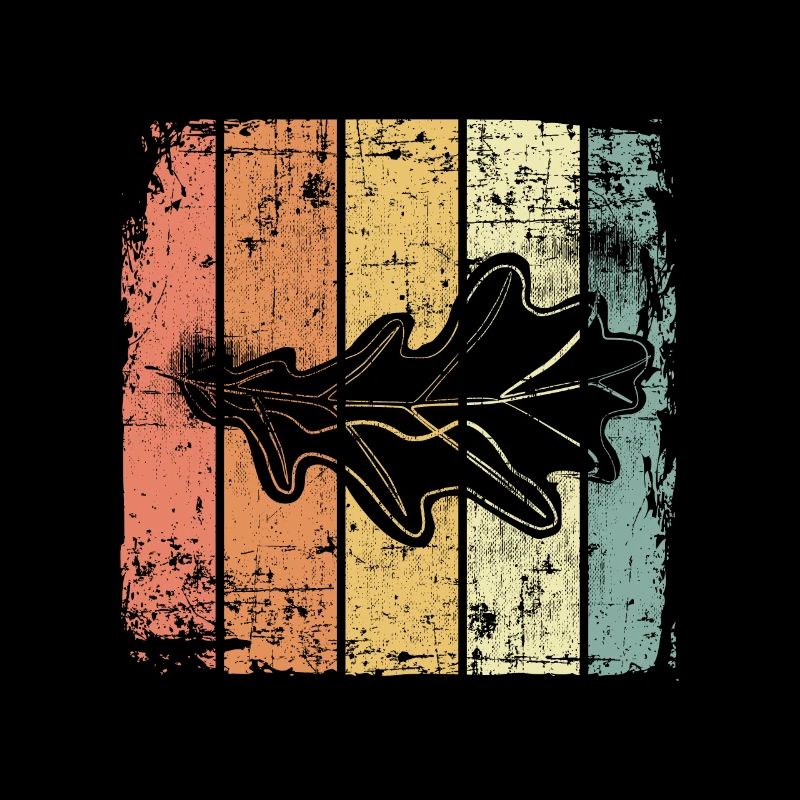 Feuille de chêne vintage