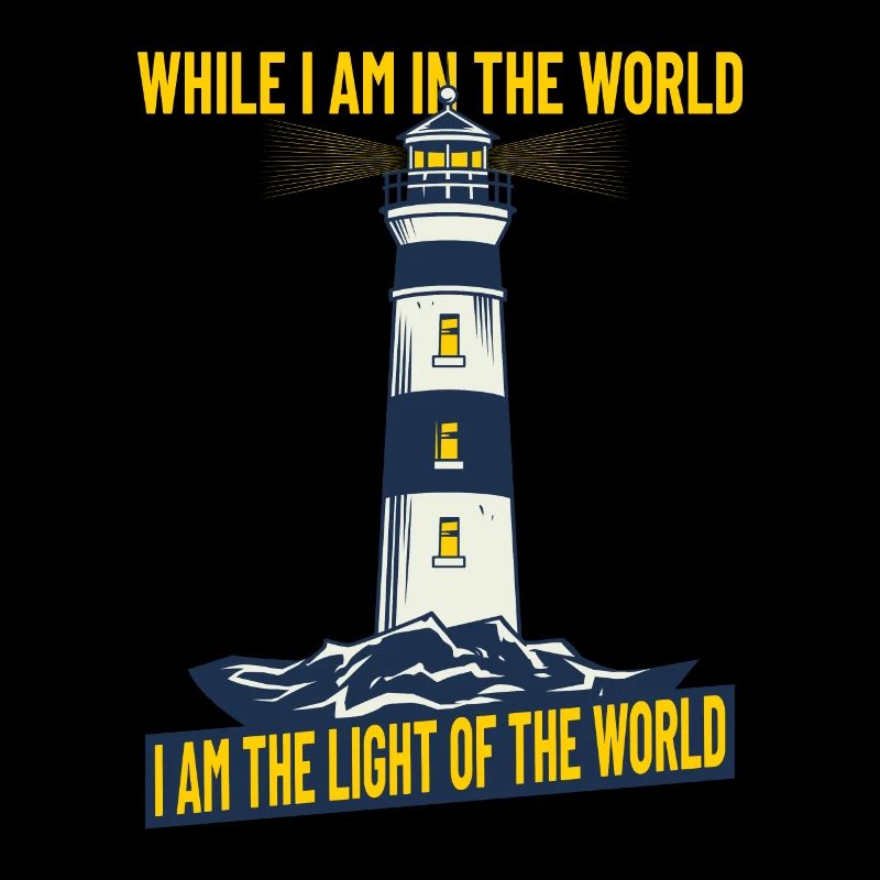 Christianity Jesus Lighthouse Gift Idea John 9:5