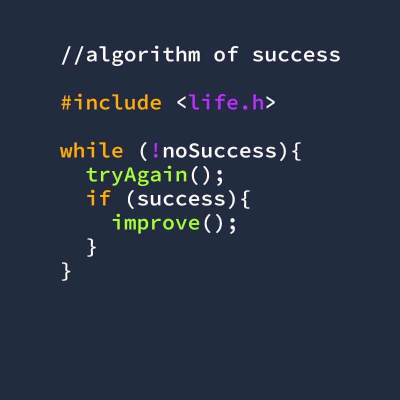 Succès programmeur à succès algorithme