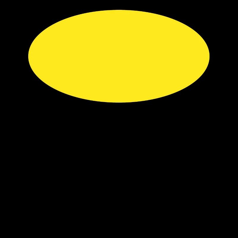 Yellow Circle Oval