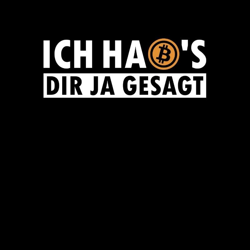 Ich habs dir ja gesagt Bitcoin Crypto