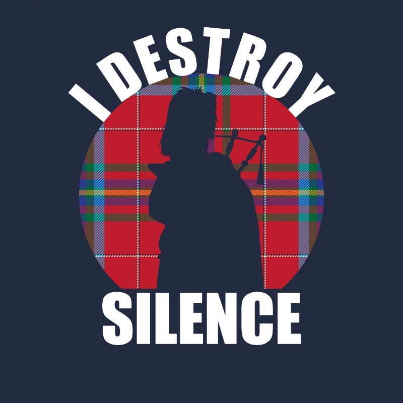 « I Destroy Silence » drôle de conception de cornemuse