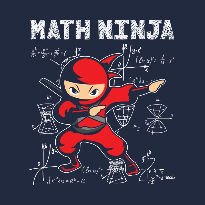 Math Ninja Math Mathématicien Enseignant Étudiant