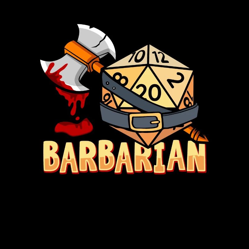 Fantasy Rpg RPG Shirt pour Barbarian RPG Gamer