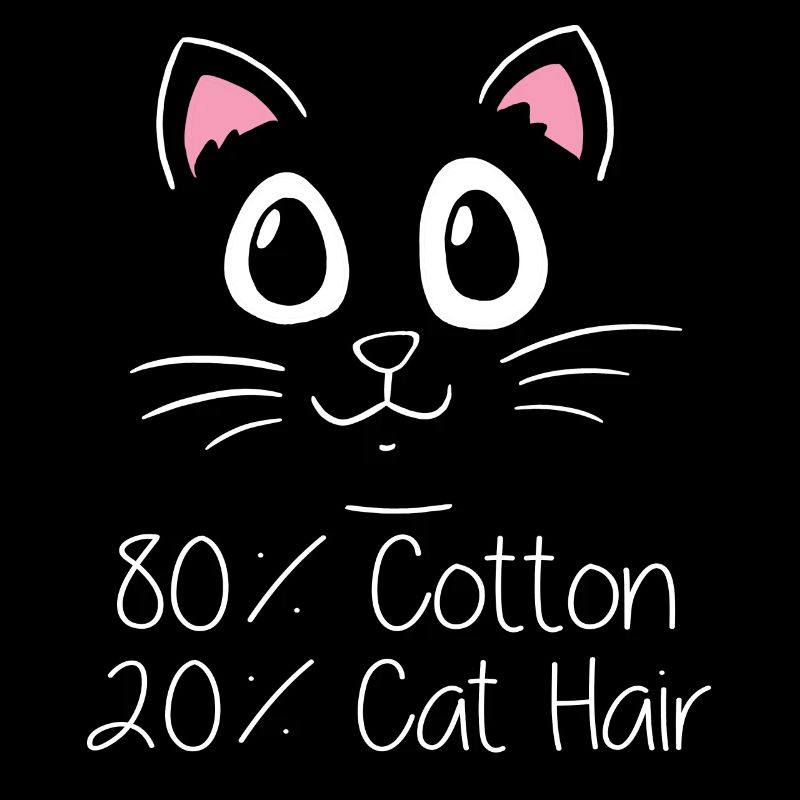 80% coton, 20% poils de chat