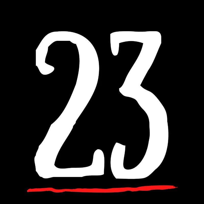 23 underlined red line